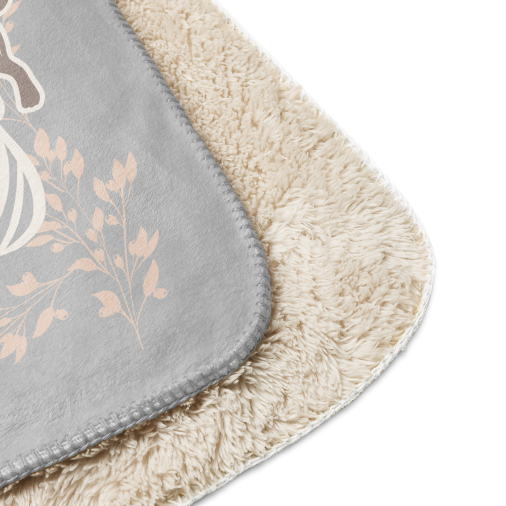 Boho Tiger Sherpa Blanket